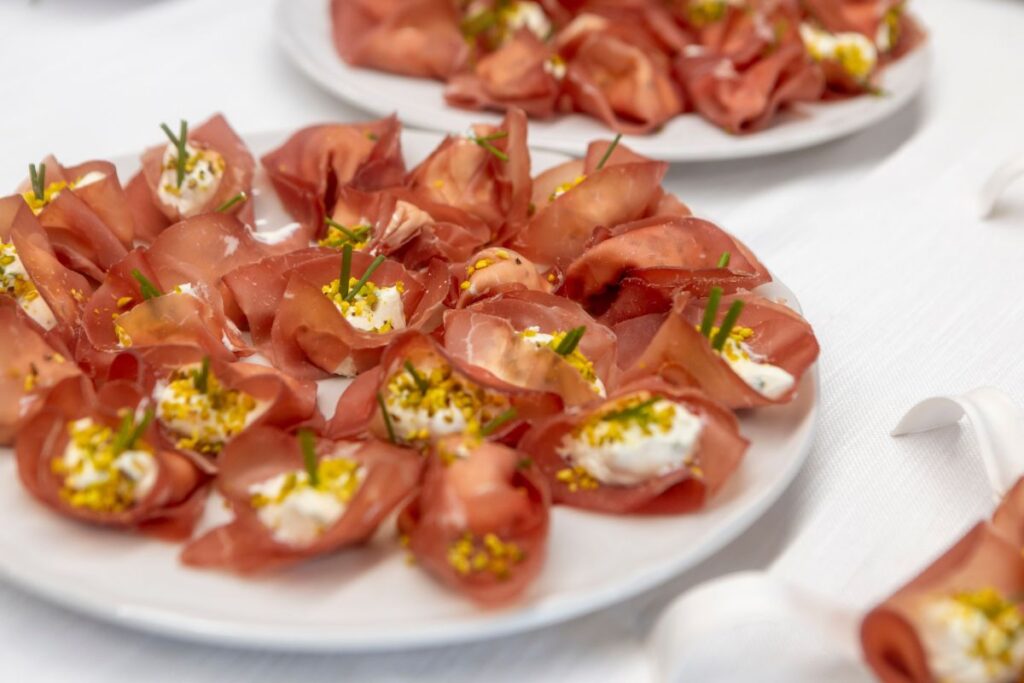 Ham rolls appetizer prepared during the"In the Kitchen with the Chef" activity